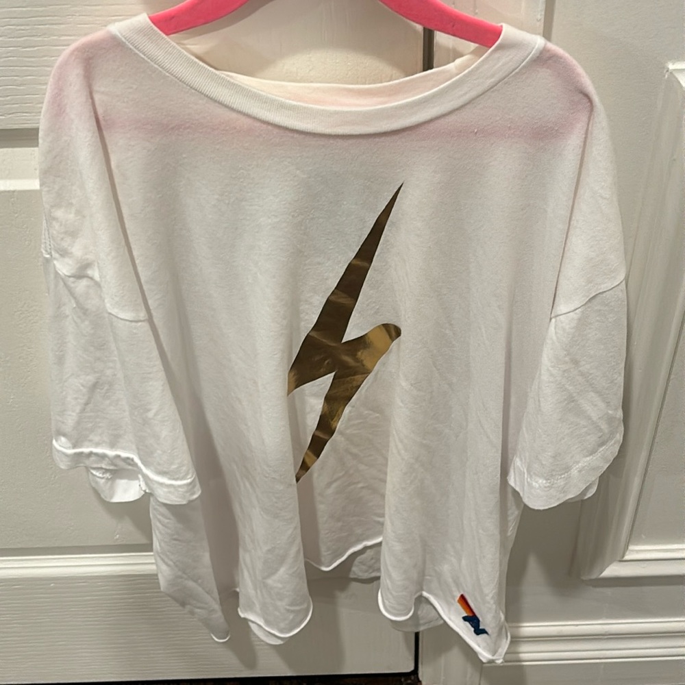 Aviator Nation lightening bolt tee size L